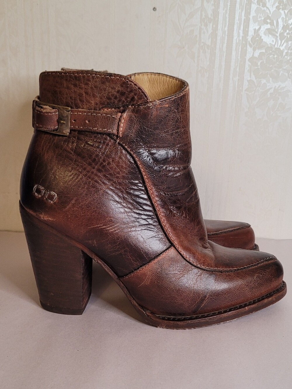 BED STU Isla Brown Heeled Booties - Picture 2 of 13